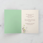 Whimsikfarbene Sommervögel und Wirbel Moderne Karte (Innenseite)