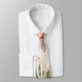 Whimsikfarbene Wildblume floral, nichtbinär Krawatte (Gebunden)