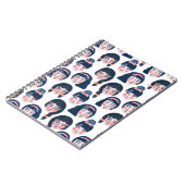 Whimsikfrauen: Cartoon Face Art Notizblock (Linke Seite)