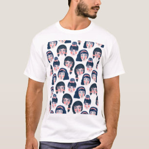 Whimsikfrauen: Cartoon Face Art T-Shirt