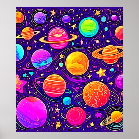 Whimsikgalaxie in Soft Hues Poster (Vorne)