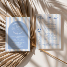 Whimsikhandgezeichnet letzte Toast auf dem Party d Einladung