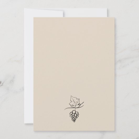 Whimsikhandgezeichnete raue Schablone Save The Date (Rückseite)