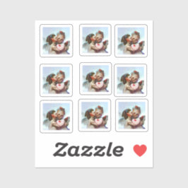 Whimsikische Alien Romance Aufkleber