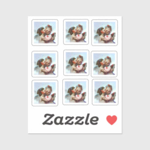 Whimsikische Alien Romance Aufkleber