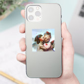 Whimsikische Alien Romance Aufkleber (Telefon)