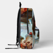 Whimsikische Alien Romance Bedruckter Rucksack (Links)