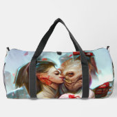 Whimsikische Alien Romance Duffle Bag (Rückseite)