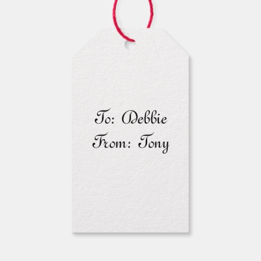 Whimsikische Alien Romance Geschenkanhänger (Rückseite)