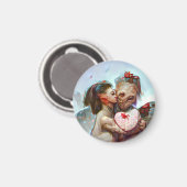 Whimsikische Alien Romance Magnet (Vorderseite/Rückseite)