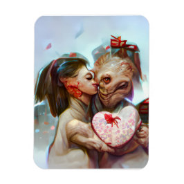 Whimsikische Alien Romance Magnet