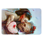 Whimsikische Alien Romance Magnet (Horizontal)