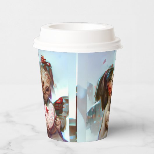 Whimsikische Alien Romance Pappbecher (Rechts)