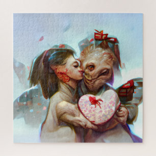 Whimsikische Alien Romance Puzzle