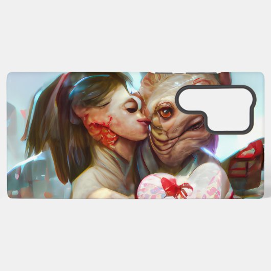 Whimsikische Alien Romance Samsung Galaxy Hülle (Rückseite (Horizontal))