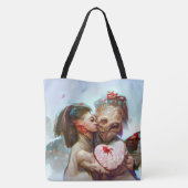 Whimsikische Alien Romance Tasche (Rückseite)