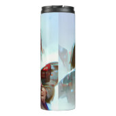 Whimsikische Alien Romance Thermosbecher (Rückseite)