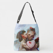 Whimsikische Alien Romance Tragetaschen Mit Langen Trägern (Rückseite)