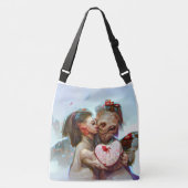 Whimsikische Alien Romance Tragetaschen Mit Langen Trägern (Vorderseite)