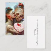 Whimsikische Alien Romance Visitenkarte (Vorne/Hinten)