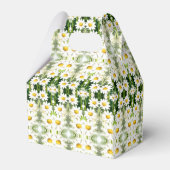 Whimsikische Blume Daisy Baby Shower Geschenkschachtel (Rückseite)