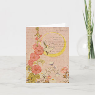 Whimsikische Blume Girly Pink Garden Moon Danke