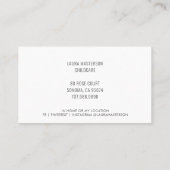 Whimsikische Elefanten und Balloons Kinderbetreuun Visitenkarte (Rückseite)