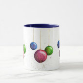 Whimsikische, farbenfrohe Weihnachtsbaumchen Tasse (Zentrum)