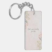 Whimsikischer Acrylic-Schlüsselanhänger Schlüsselanhänger (Vorderseite links)