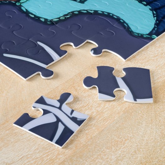 Whimsikischer Elch im Wald Puzzle (Seite)