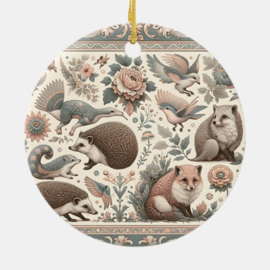 Whimsikischer Igel Haven: Viktorianisch Keramik Ornament (Hinten)