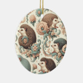 Whimsikischer Igel Haven: Viktorianisch Keramik Ornament (Rechts)