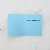 Whimsikisches Eichhörnchen ist ein Party Geburtsta Dankeskarte (Innenseite)