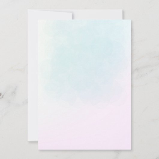 Whimsikisches Elegant unter der Meerjungfrau Gebur Einladung (Rückseite)