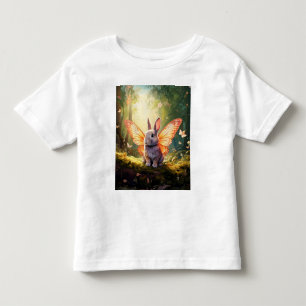 Whimsikisches Hasen in einem verzauberten Wald Kleinkind T-shirt