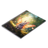 Whimsikisches Hasen in einem verzauberten Wald Notizblock (Linke Seite)