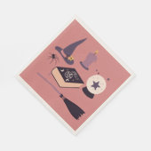 Whimsikisches rosa Party Serviette (Ecke)
