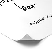 Whimsikkalligrafie Hochzeitsszenario Dessert Bar S Poster (Ecke)