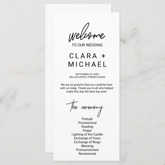 Whimsikkalligrafie Programm (Vorne/Hinten)