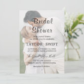 Whimsikkalligraphie | Brautparty aus ausgeblendete Einladung (Stehend Vorderseite)