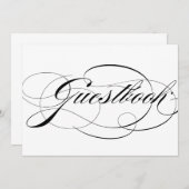 Whimsikkalligraphie | Gästebuch Hochzeitszeichen (Vorne/Hinten)