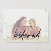 Whimsikkalligraphie | Verblassenes Foto Einladung (Vorderseite)