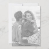 Whimsikkalligraphie verblasstes Foto gegenüber Ern Einladung (Rückseite)