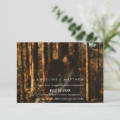 Whimsikkalligraphie | Verblendetes Foto Einladung (Stehend Vorderseite)