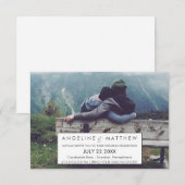 Whimsikkalligraphie | Verblendetes Foto Einladung (Vorne/Hinten)