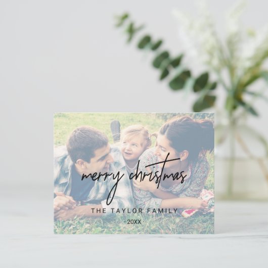 Whimsikkalligraphie | Weihnachten im verblassten F (Stehend Vorderseite)