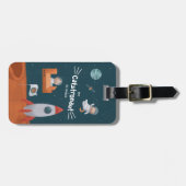 Whimsikkatstronaut im Weltraum, Katzen auf Mars, S Gepäckanhänger (Vorderseite horizontal)