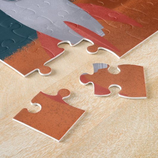 Whimsikkatstronaut im Weltraum, Katzen auf Mars, S Puzzle (Seite)