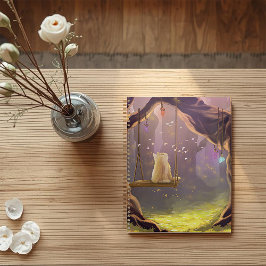 Whimsikkatze auf einem Schaukelplaner Planer