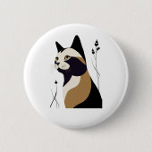 Whimsikkatze Button (Vorderseite)